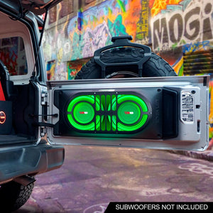 JBASS Jeep Wrangler JK, JKU & JL (2007-2019) Shallow Subwoofer Unloaded 10" Enclosure Box - IJWBShop